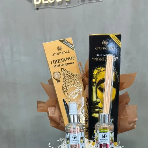 Box de sahumerios y aroma ocre